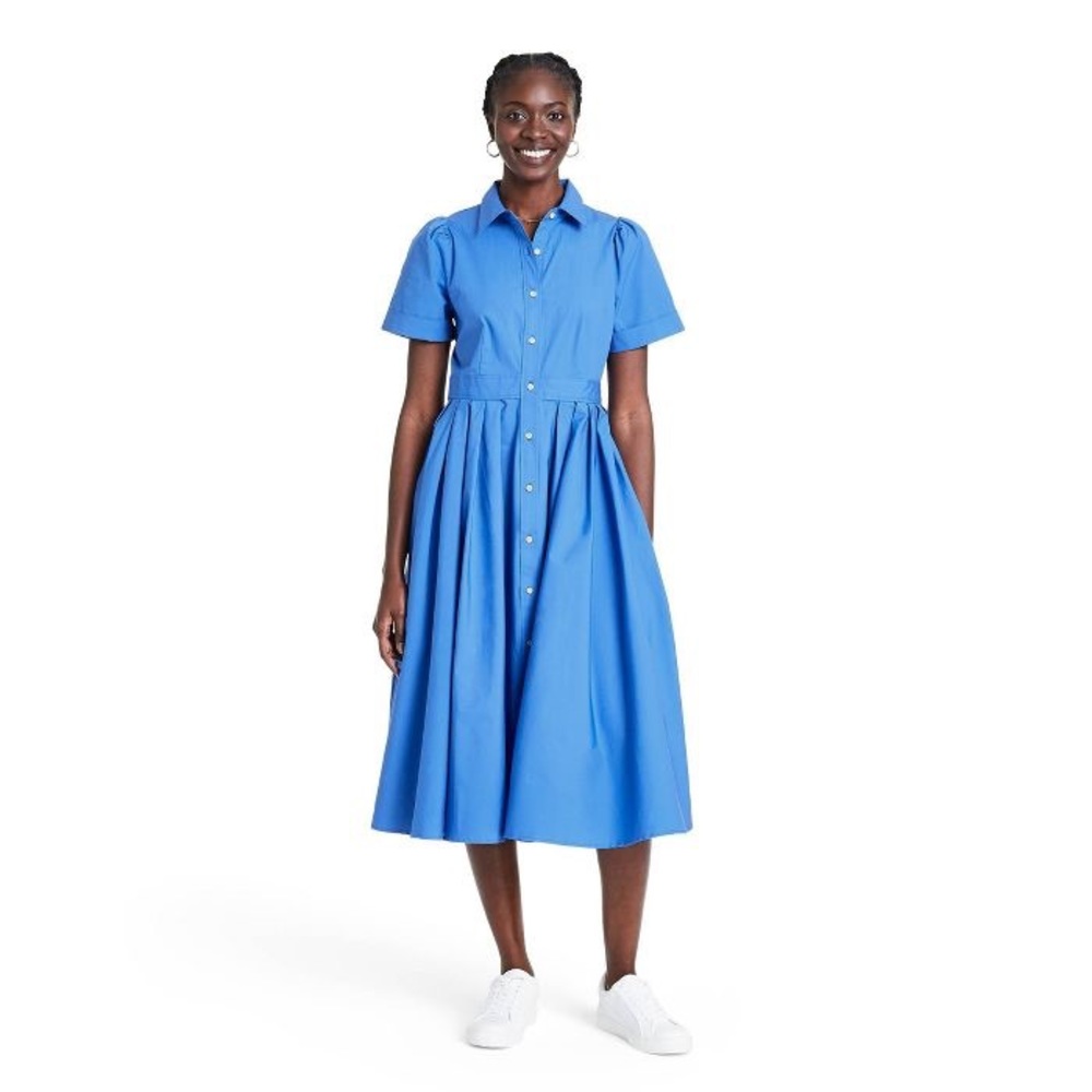 ALEXIS for Target Blue Shirt Dress NWT